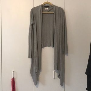 BCBG Maxazria grey long sweater